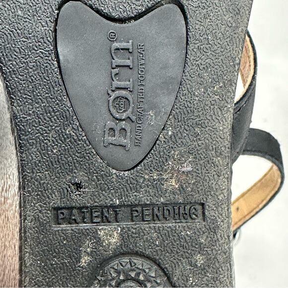 Born Challis Gladiator Wedge Sandals - BLACK - Picture 8 of 9